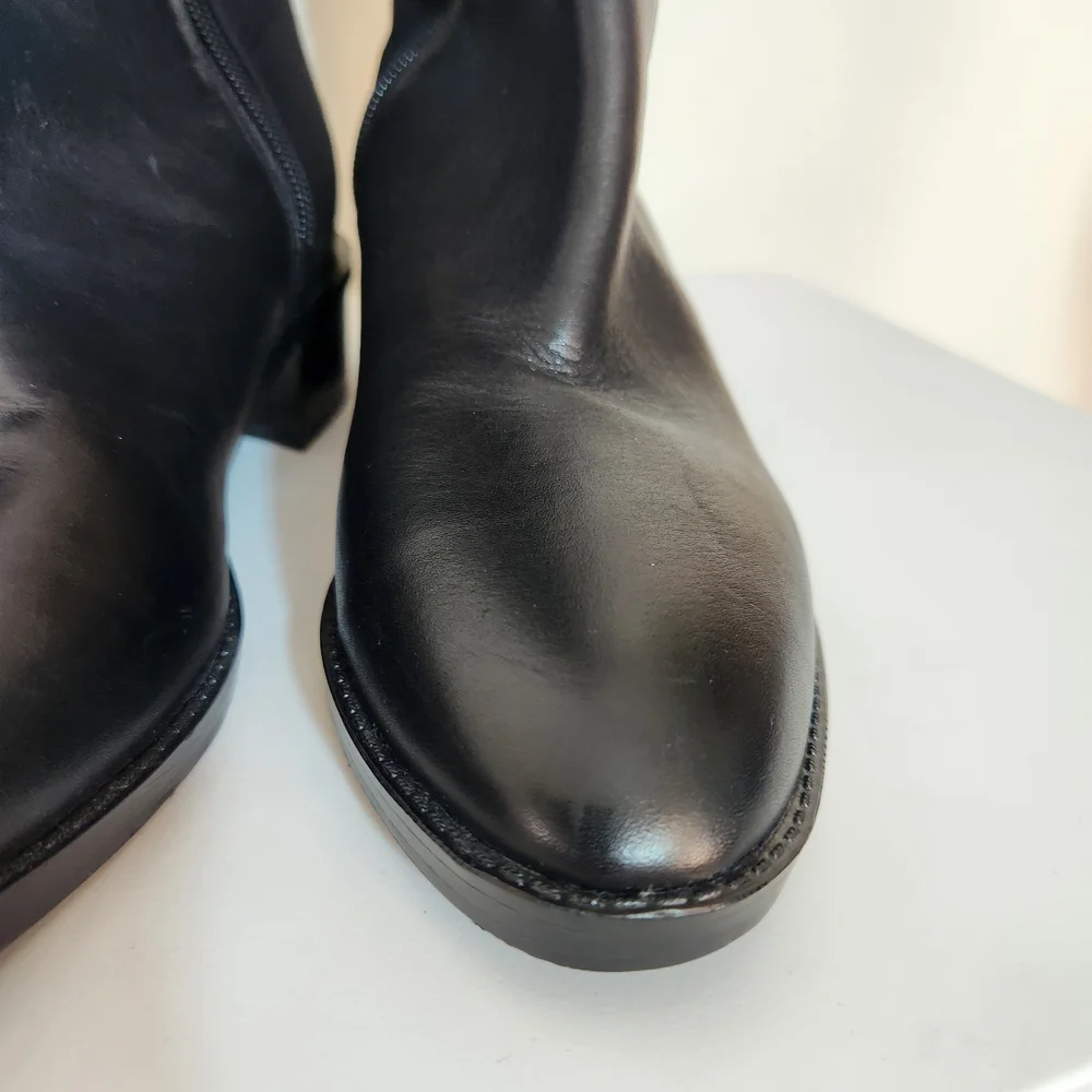 Calvin Klein Black Over the Knee Stretch Boots Size 7 NWOT